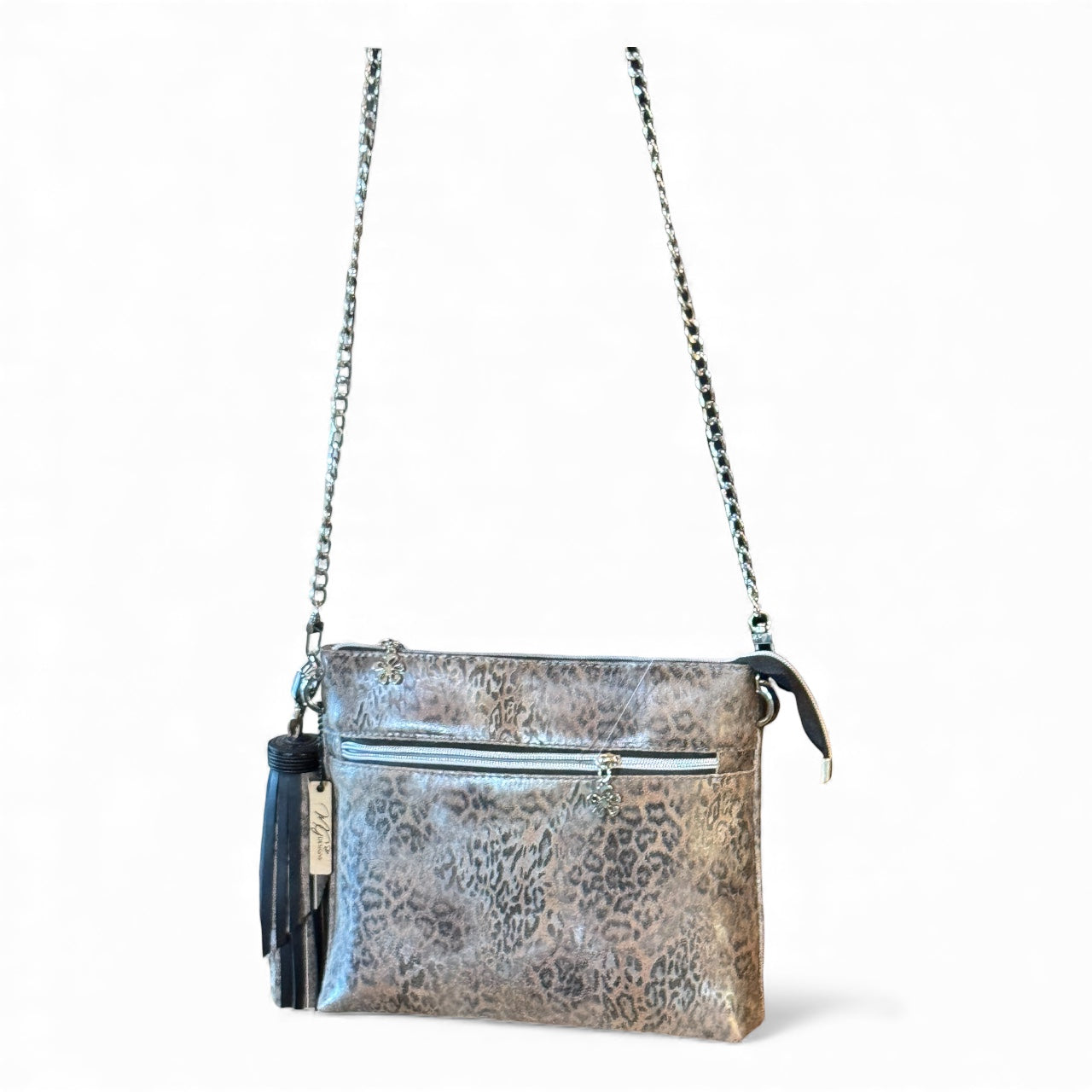 Mindful Safari Inspired All Leather Shoulder / Crossbody Bag